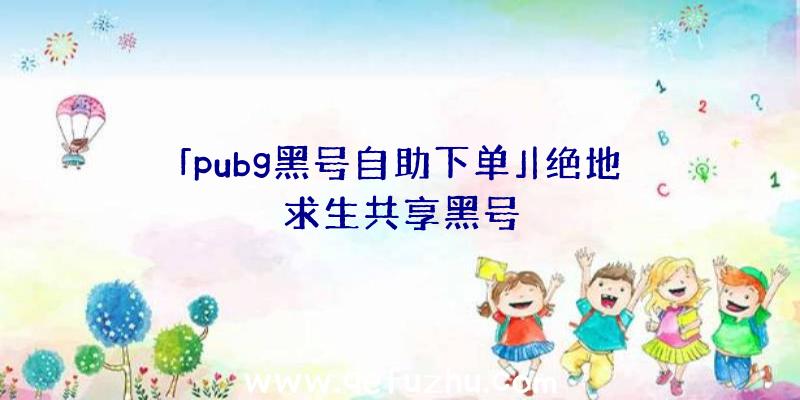 「pubg黑号自助下单」|绝地求生共享黑号